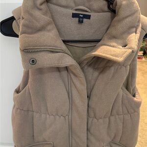 GAP Beige Quilted Vest